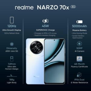 Realme 70x 5G smartphone 