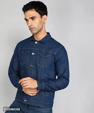 Men Dark Blue Denim Jacket | Denim Jacket For Men | Mens Jacket Online Shopping
